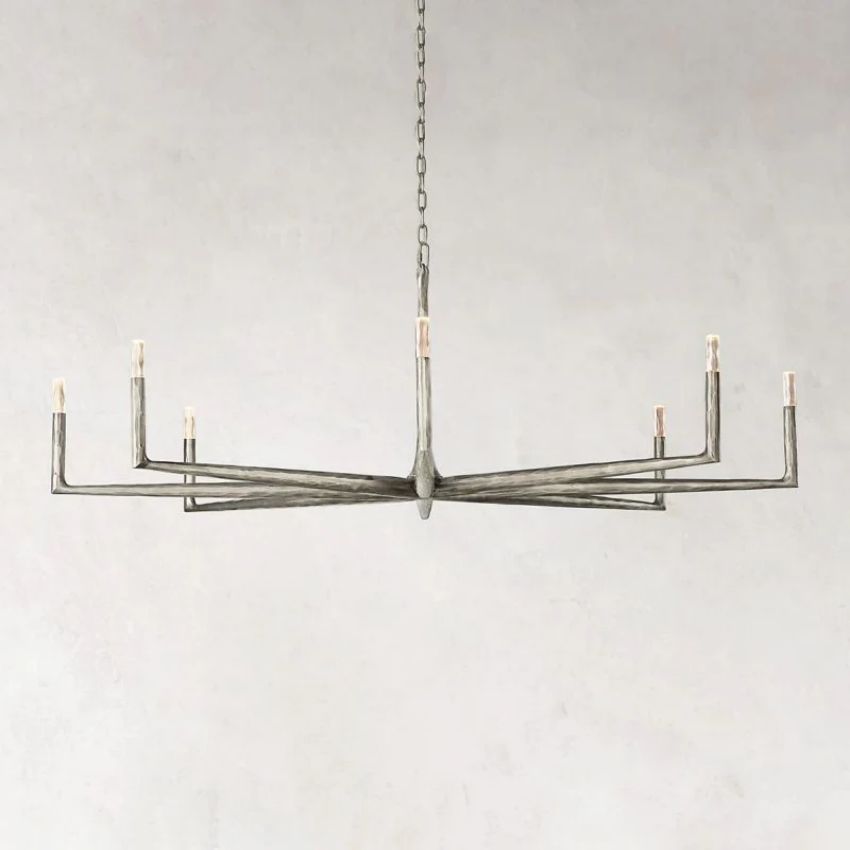 Thaddeus Artisan Forged Round Chandelier 72"