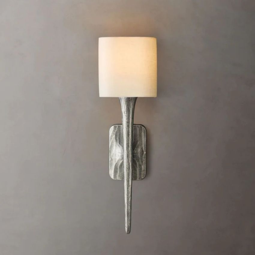Thaddeus Artisan Forged Shaded Wall Sconce