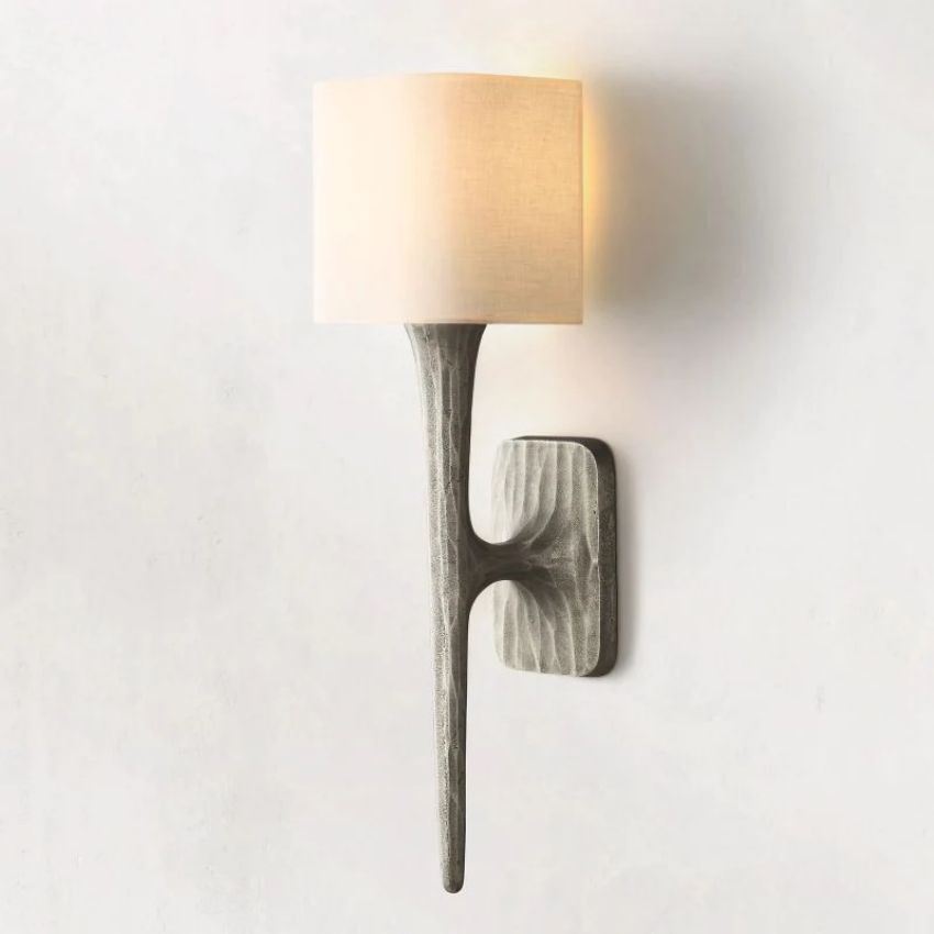 Thaddeus Artisan Forged Shaded Wall Sconce