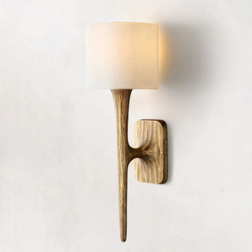 Thaddeus Artisan Forged Shaded Wall Sconce