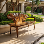 Handcrafted Wooden Bench For Entryway Hallway Seating