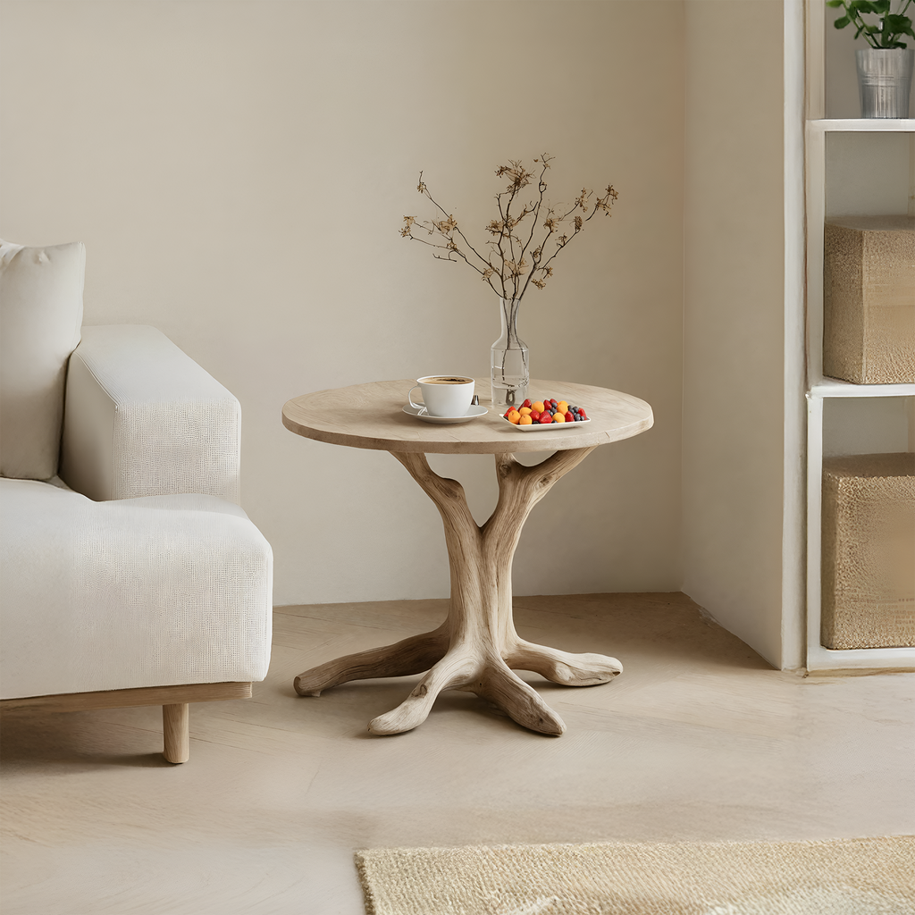 Rustic Wooden End Table For Furniture Decor Practical Living Room