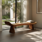 Live Edge Rustic Wood Bench For Entryway Home Decor