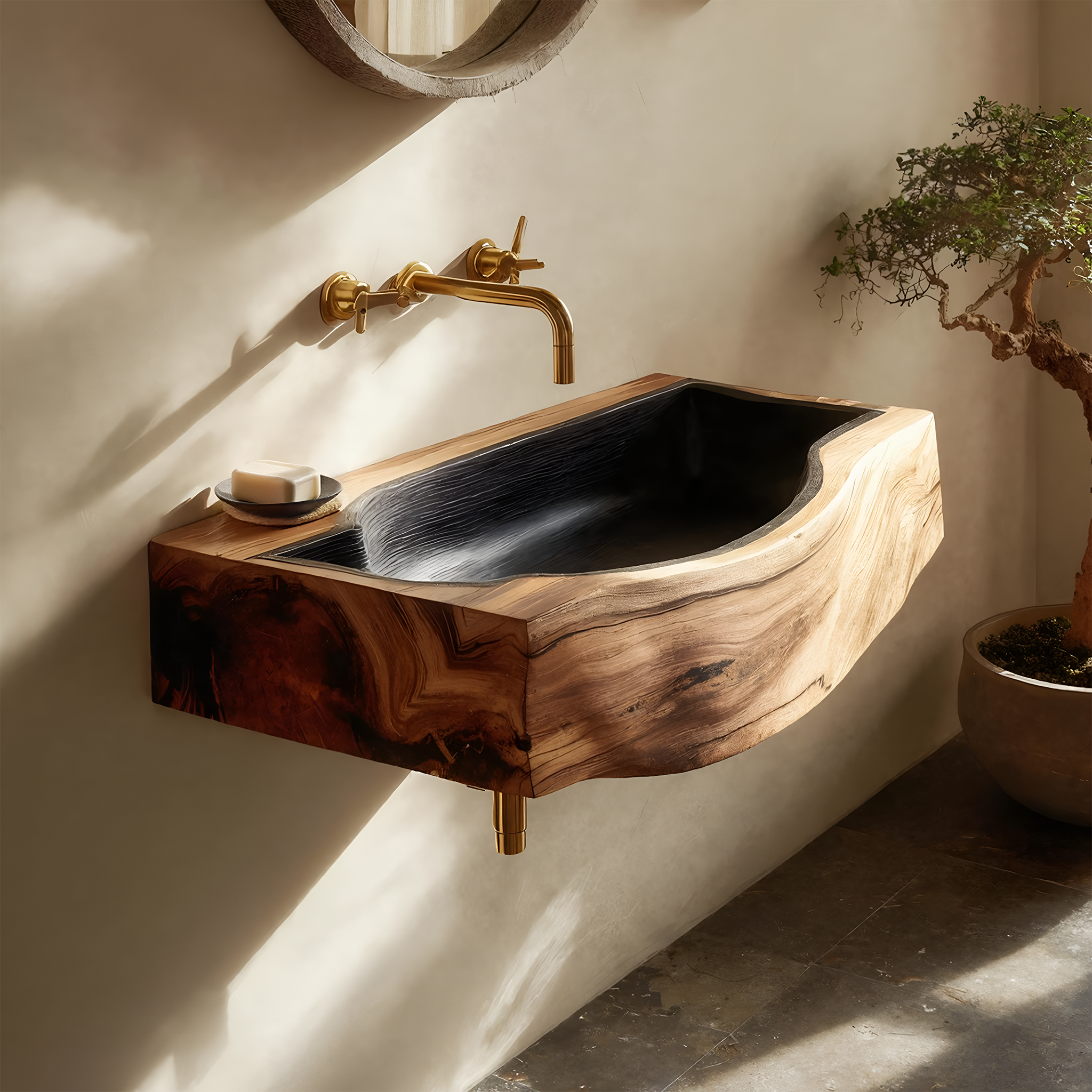 Modern Solid Wood Vanity Sink For Bathroom Decor And Furniture