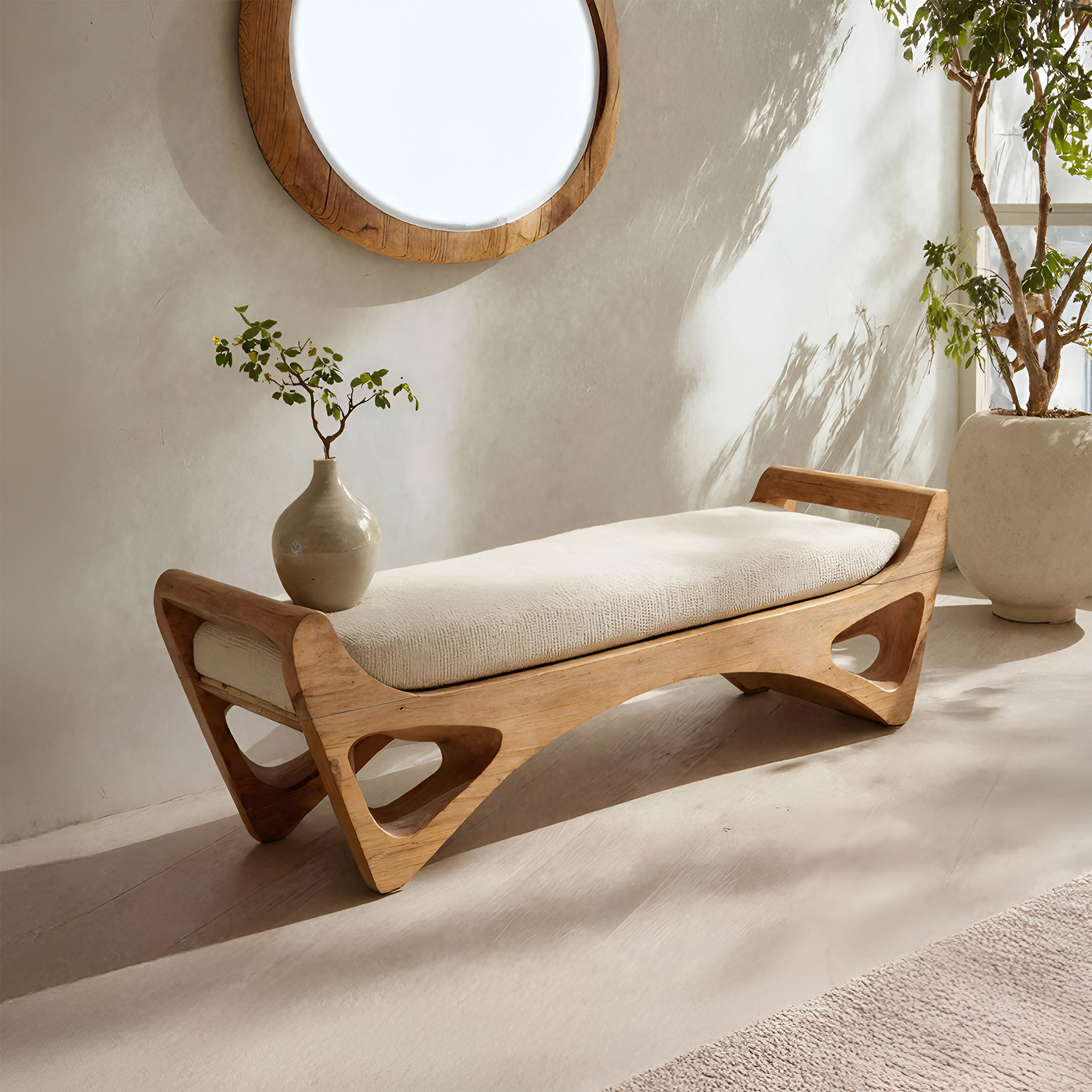 Handcrafted Bedroom Bench For Functional Furniture Styling