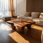 Modern Farmhouse Abstract Coffee Table For Living Room Decor
