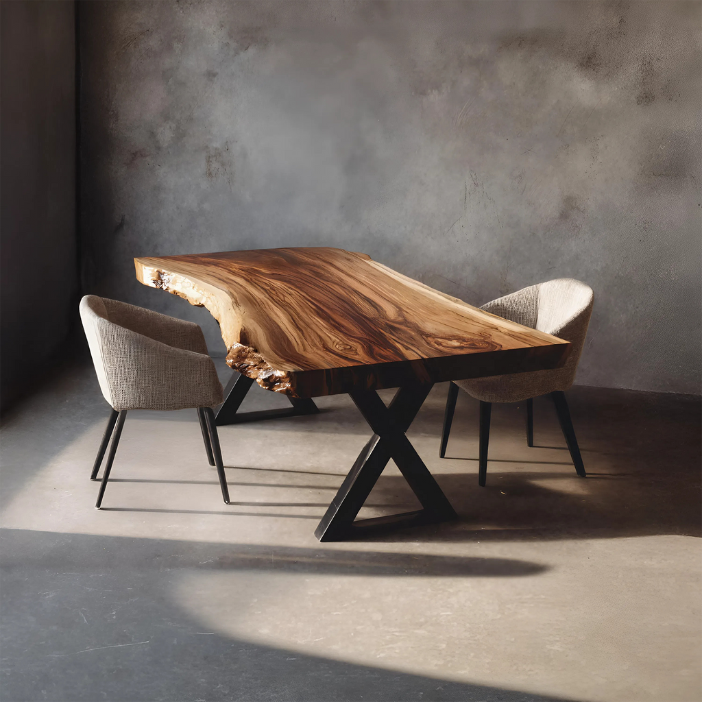 Kitchen Decor Modern Solid Wood Dining Table Minimal Legs