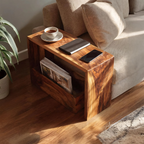 Farmhouse Wooden Side Table For Sofa And Lounge Area