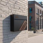 Modern Solid Wood Sculpture Mailbox For Patio Furniture Decoration
