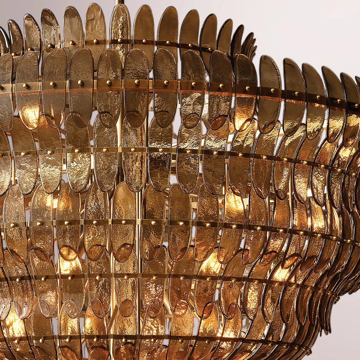 Amilar Smoke Glass Round Chandelier
