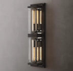 Savile Crystal Block Double Square Wall Sconce