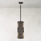 Vouvray Etched Metal Square Pendant Light
