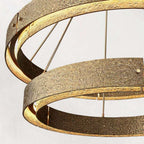 Vouvray Etched Metal Two-Tier Round Chandelier 60"