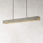 Vouvray Etched Metal Linear Chandelier 54"
