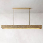 Vouvray Etched Metal Linear Chandelier 72"