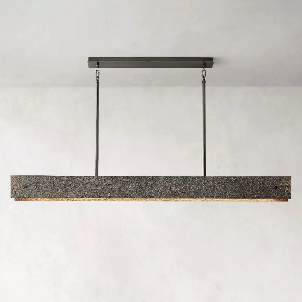 Vouvray Etched Metal Linear Chandelier 72"