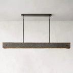Vouvray Etched Metal Linear Chandelier 72"