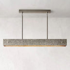Vouvray Etched Metal Linear Chandelier 54"