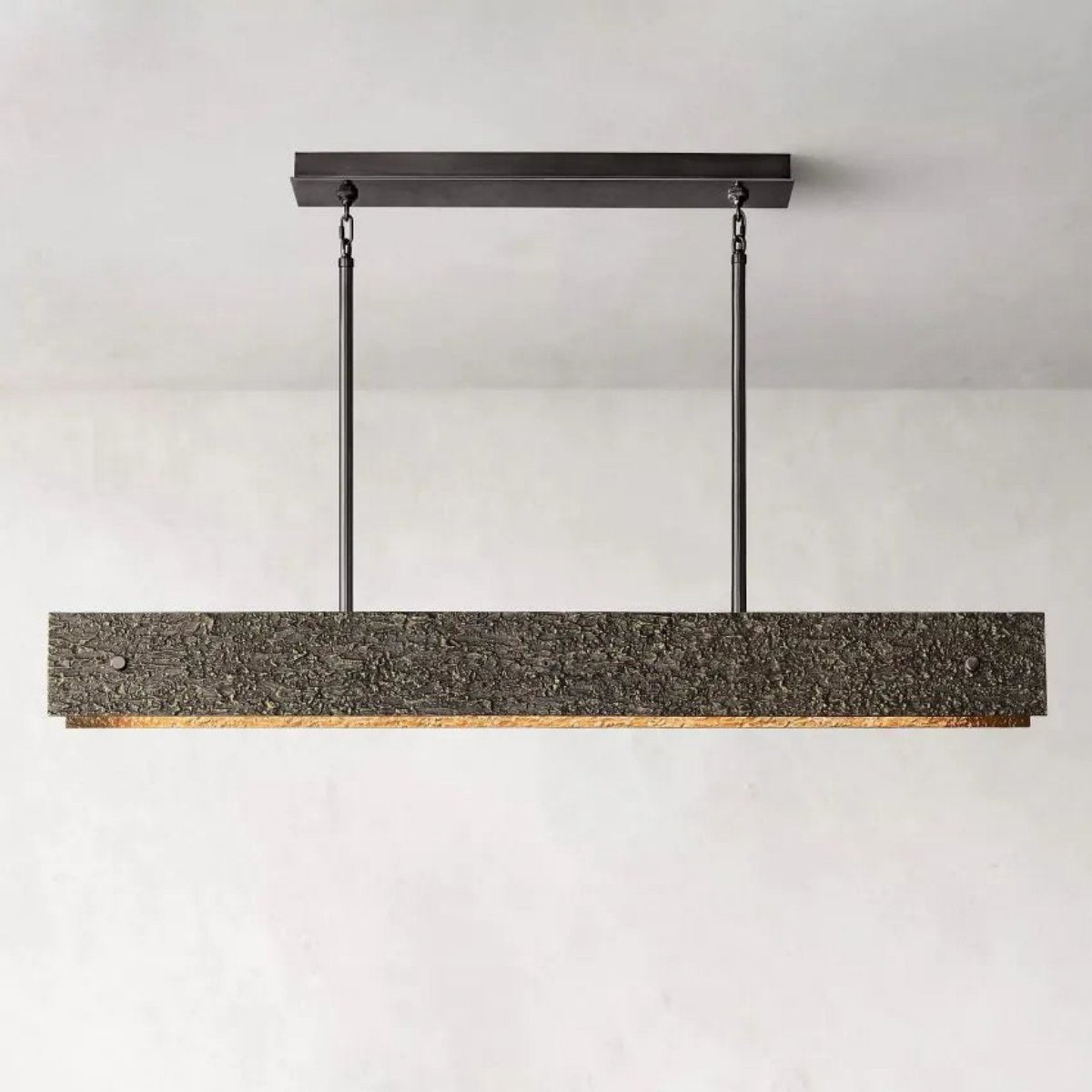 Vouvray Etched Metal Linear Chandelier 54"