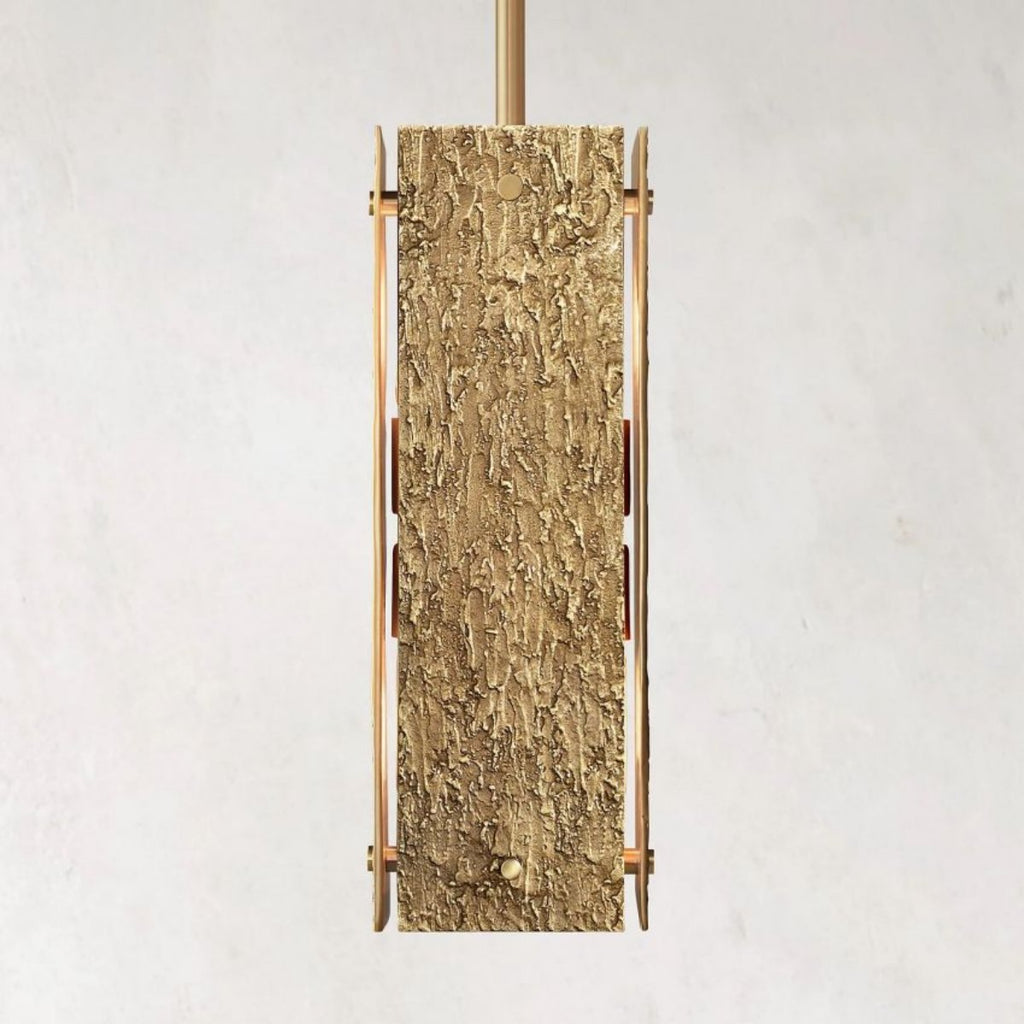 Vouvray Etched Metal Square Pendant Light