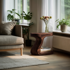 Minimalist Organic Shaped Nightstand For Bedroom