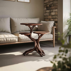 Farmhouse Solid Wood End Table For Living Room Space
