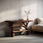Farmhouse Solid Wood Console Table For Living Room Furniture Decor