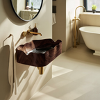 Farmhouse Solid Wood Vanity Sink For Bathroom Furniture Design