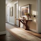 Farmhouse Solid Wood Console Table Live Edge For Bedroom Decor