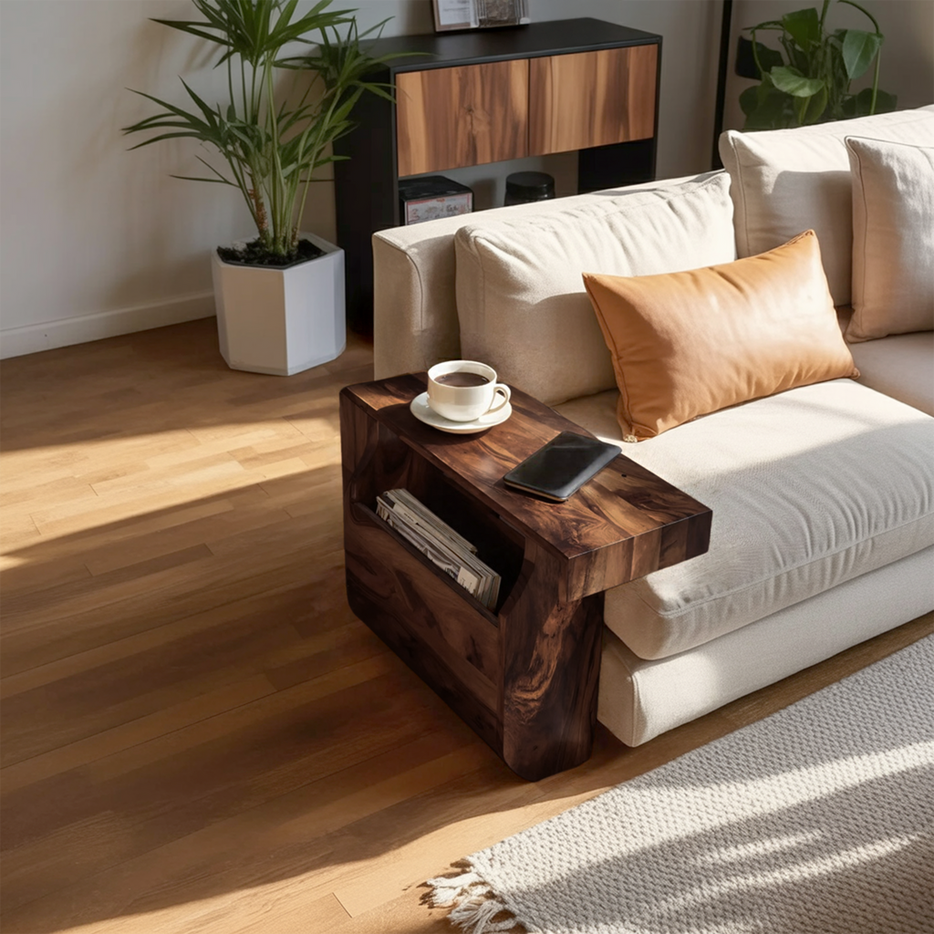 Farmhouse Solid Wood Armrest For Living Room Design