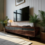 Handcrafted Live Edge TV Console For Home Style