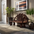 Minimalist Rustic Wood Bench For Entryway And Foyer
