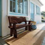 Solid Wood Entryway Bench For Minimalist Home Design