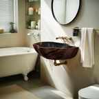 Mid Century Wooden Vanity Sink For Bathroom Decor And Furniture