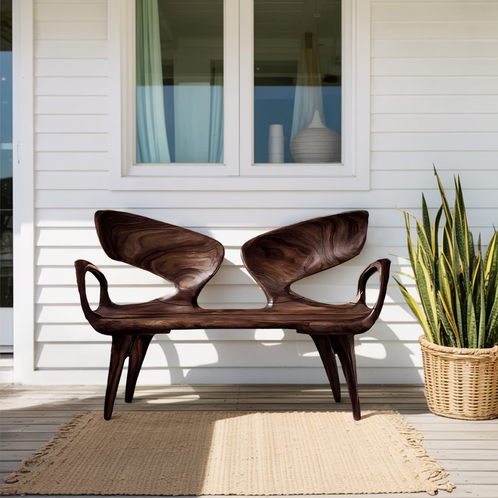Rustic Solid Wood Entryway Bench For Modern Home Interiors