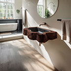 Farmhouse Wall Mounted Wooden Bathroom Sink For Bathroom Furniture Style