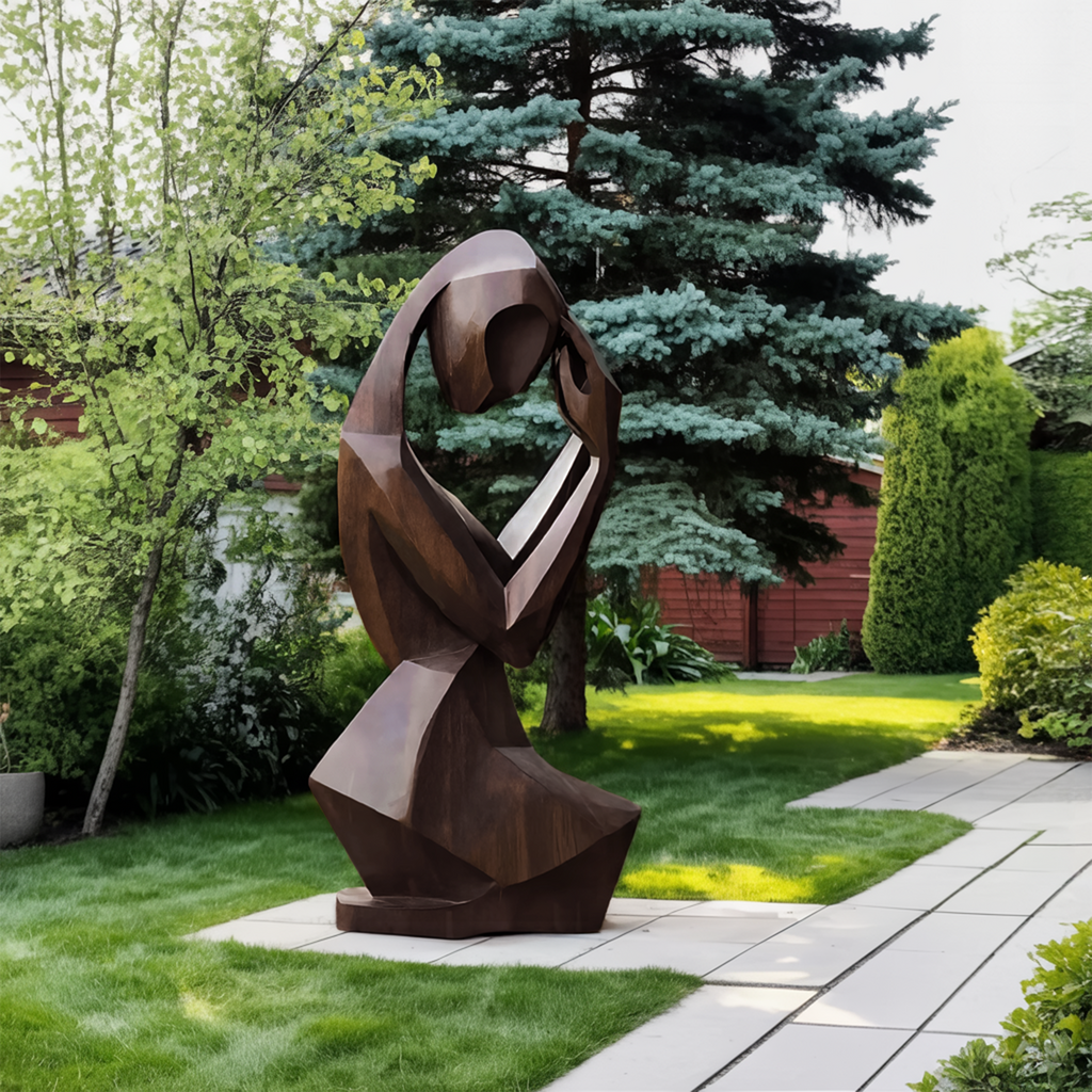 Mid Century Abstract Sculpture For Modern Outdoor Space