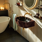 Handcrafted Solid Wood Vanity Sink For Modern Bathroom Decor