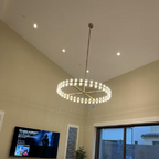 Arcachon Gear Crystal Round Chandelier 60"