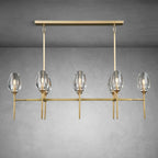 Modern Tulip Linear Chandelier for Dining Room and Bedroom