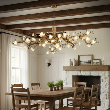 Zendas Branch Ceramic Flower Chandelier