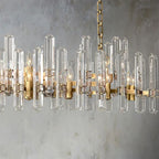Monclair Radiant Crystal Linear Chandelier 72"