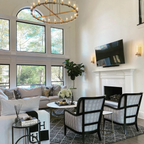 Ravelle Clear Glass Round Chandelier 60"
