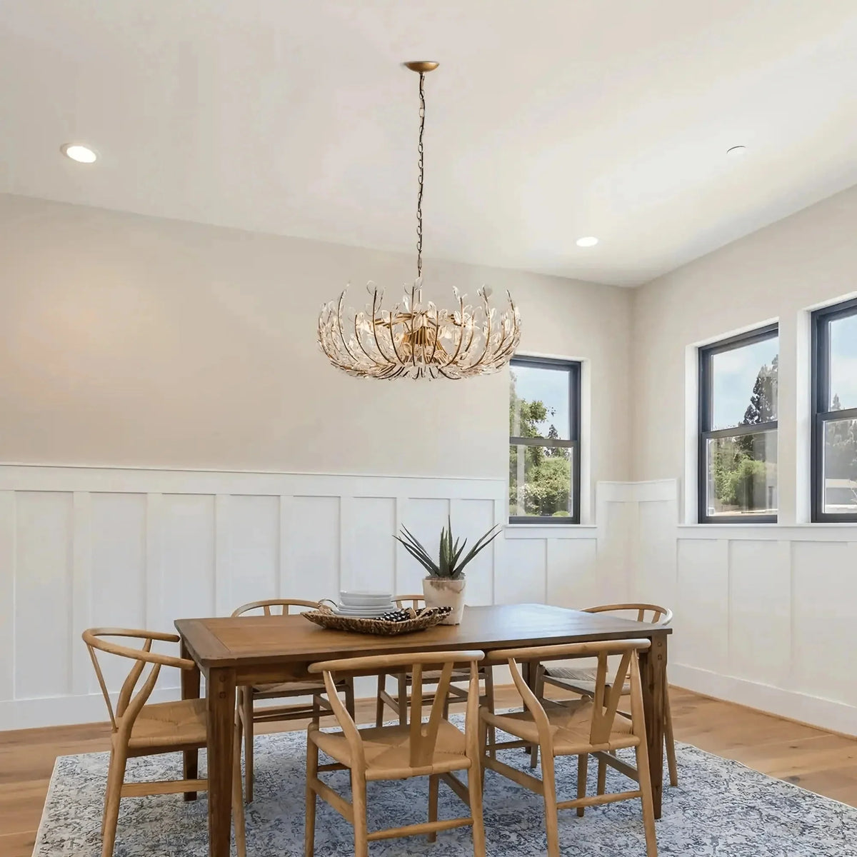 Adalie 6/8 Lights Chandelier in brass by Blush Lighting