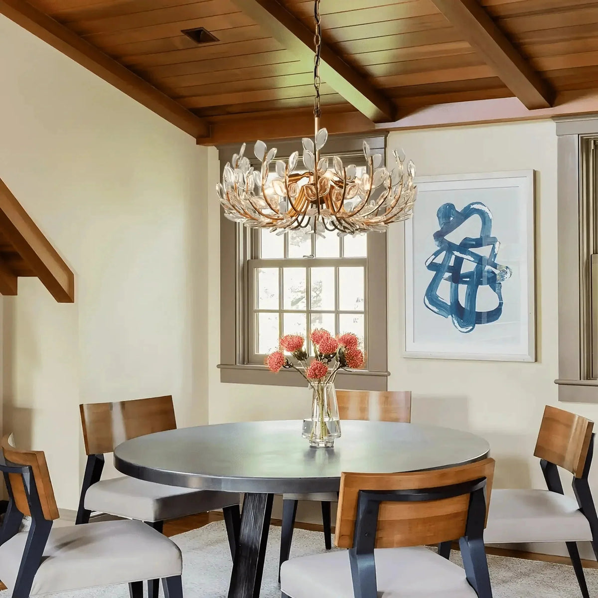 Adalie 6/8 Lights Chandelier in brass - modern dining room lighting
