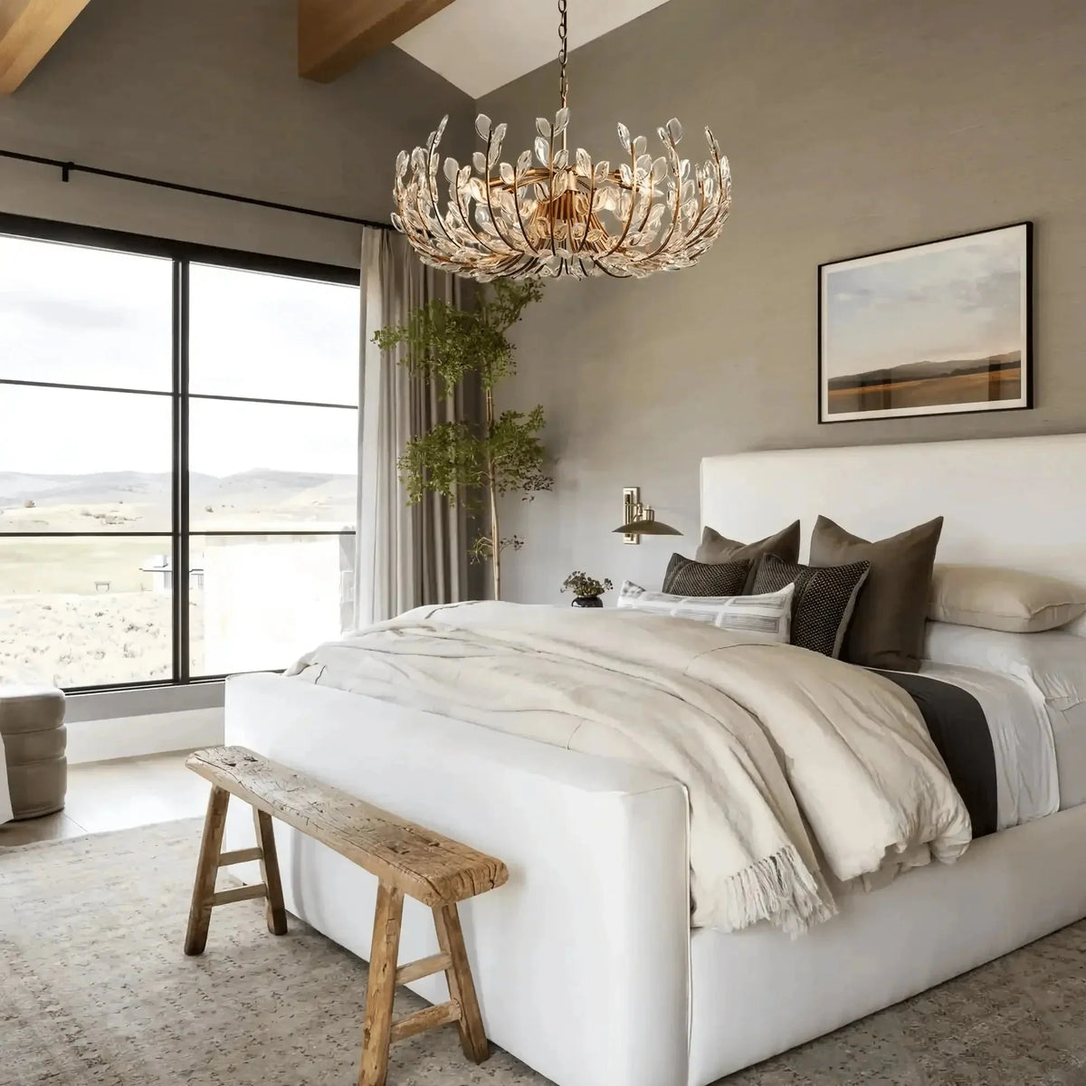 Adalie 6/8 Lights Chandelier - brass finish, modern home lighting