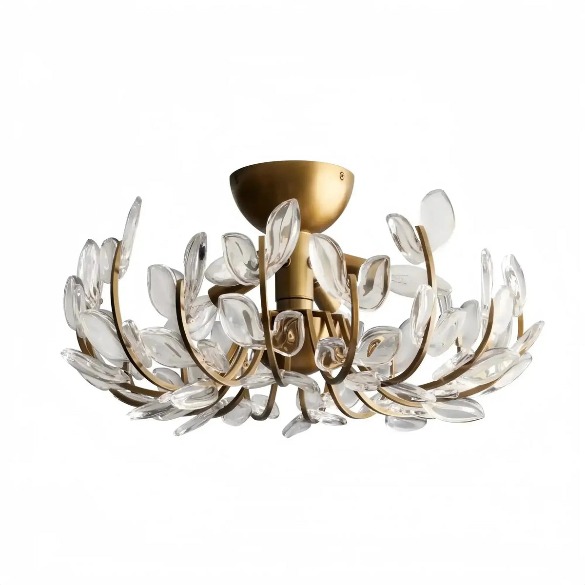 Adalie Flushmount in brass - bedroom lighting