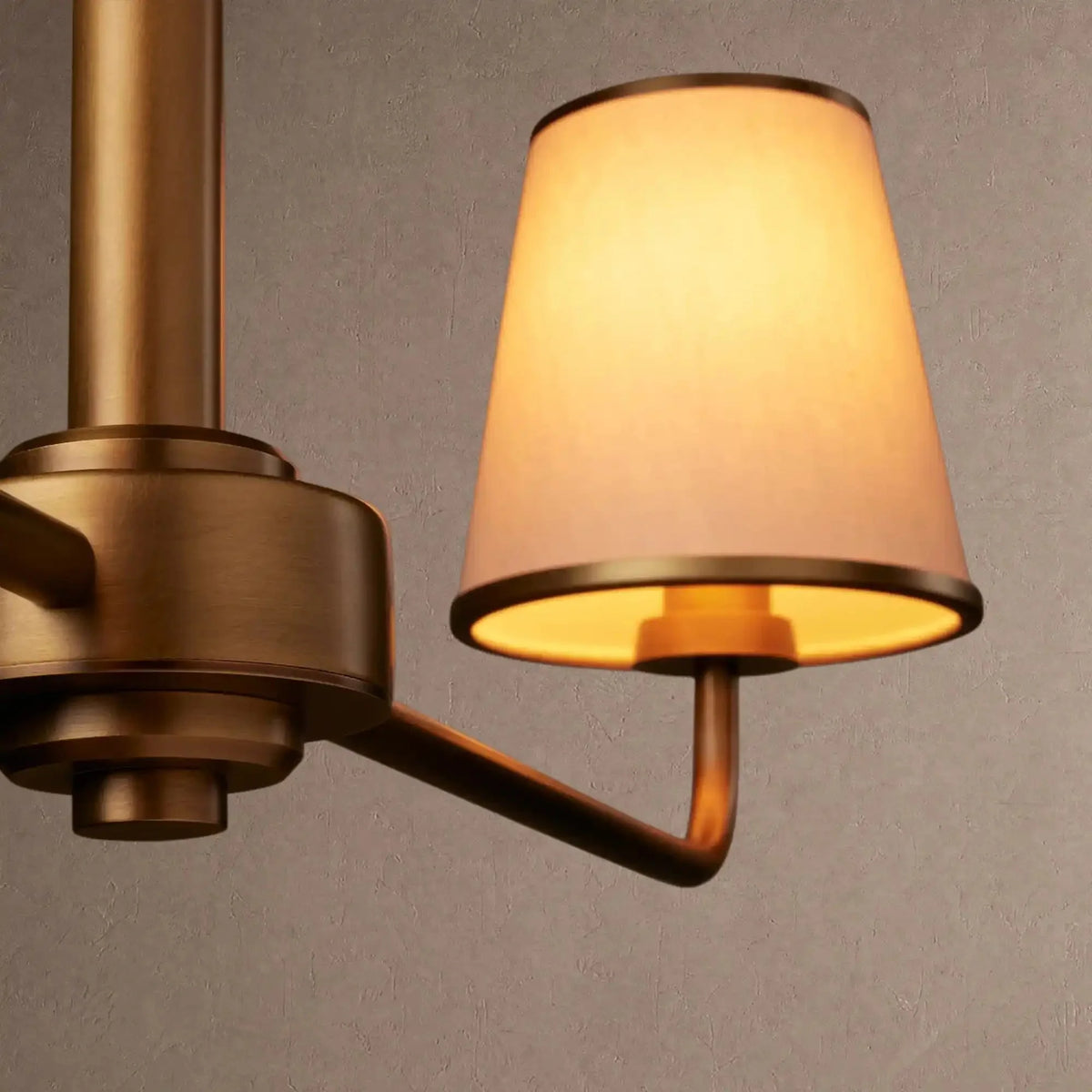 Amalfi 2-Light Chandelier - Pleated Whitecasivra