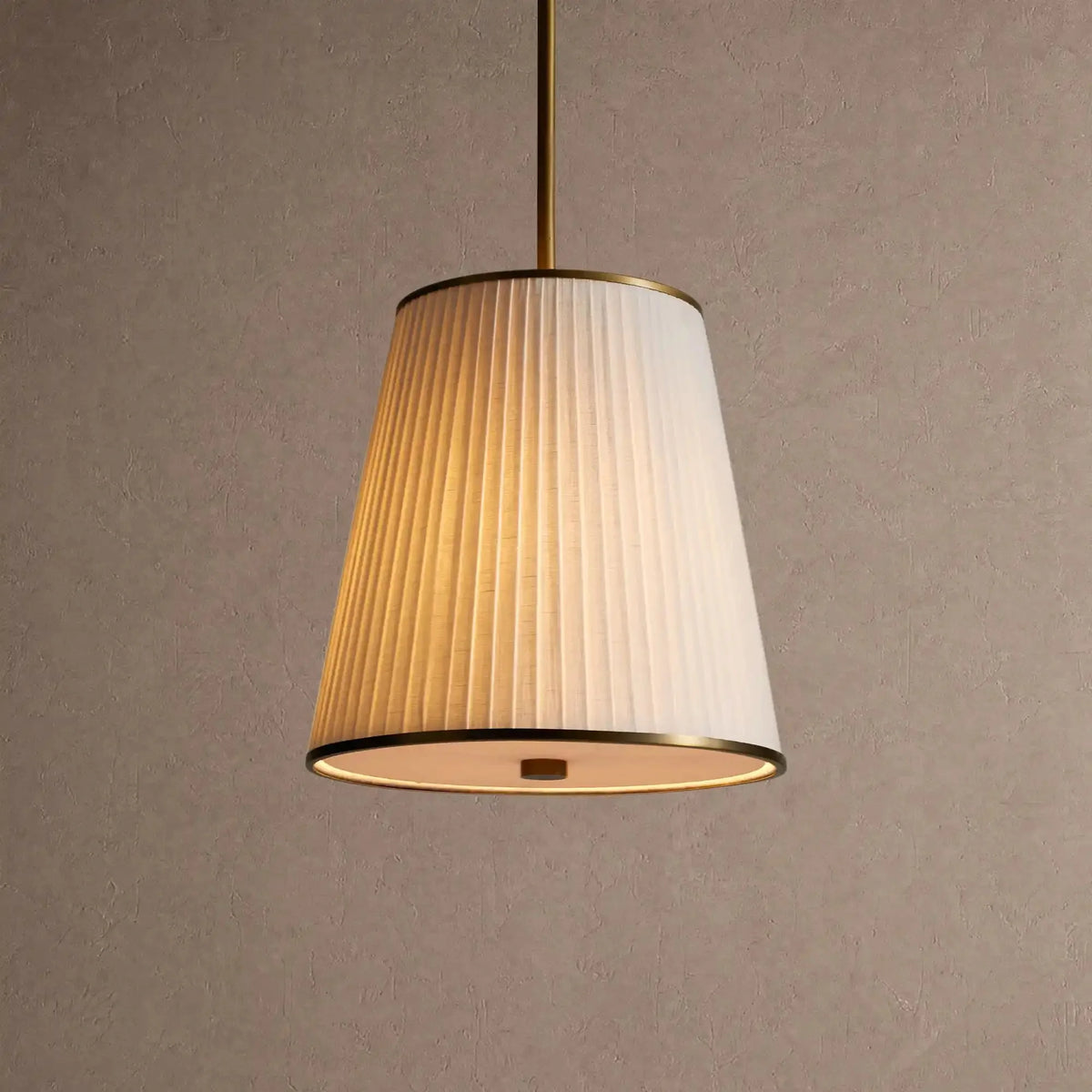 Amalfi Pendant - Pleated Whitecasivra