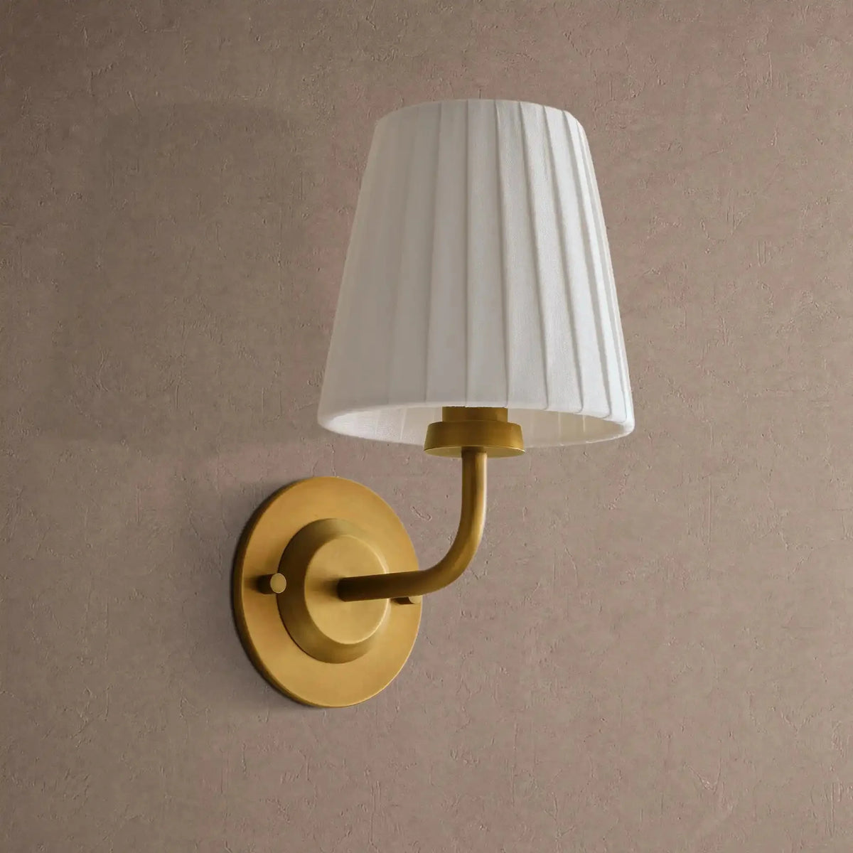 Amalfi Sconce - Pleated Whitecasivra